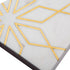 White Marble Geometria Bookends with Brass Inlay